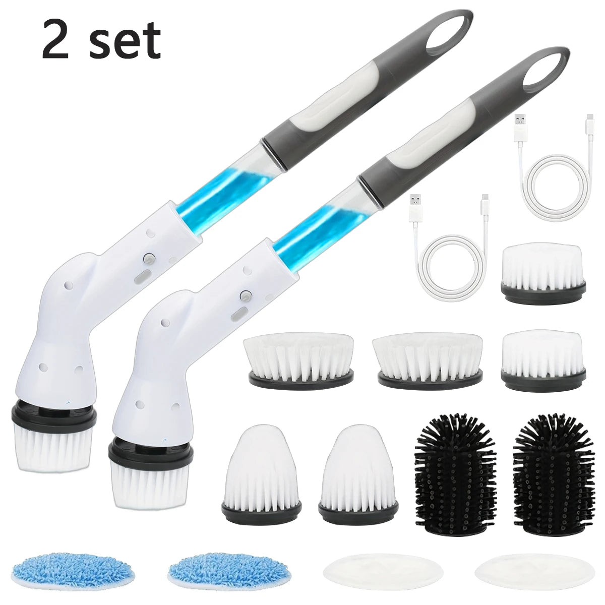 Cordless Spin Scrubber Rechargeable Multi Surface Cleaner Bathroom