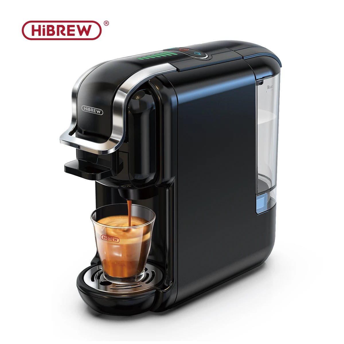HiBREW Multiple Capsule Coffee Machine Hot Cold Dolce Gusto Nespresso ESE Pod Ground Coffee 20 Bar 5 in 1