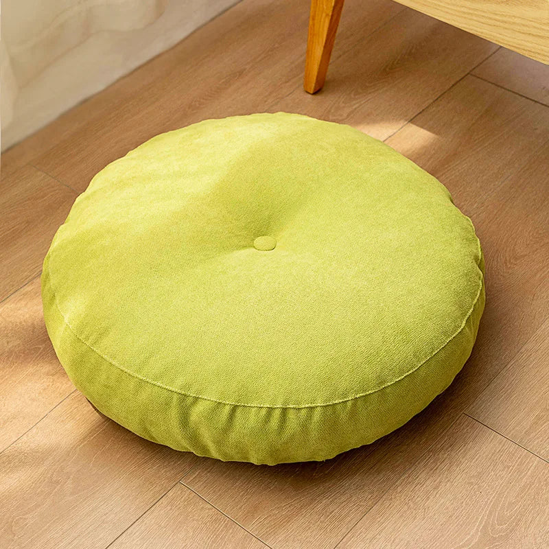 Floor Seat Pillow Solid Color Suitable for Meditation Yoga Round Seat Pads Mat Pouf Sofa Chair Bed Car Seat Pillows Cushions