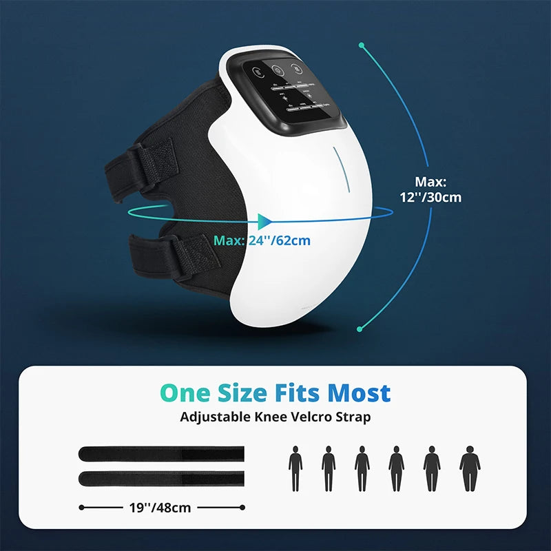 Medcursor Electric Heating Massage Knee Pad Wireless Heated Knee Massager