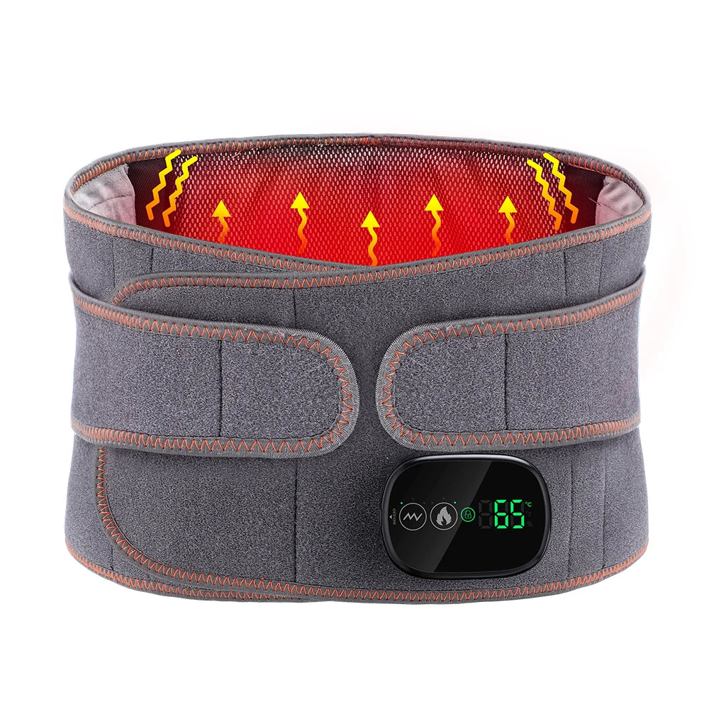 Heating Vibration Massager Belt with Red Light Hot Compress