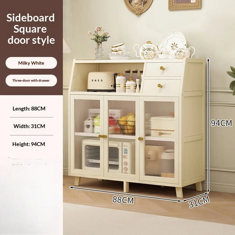 Narrow Living Room Storage Cabinet Multipurpose Sideboard Coffee Station Bar Cabinet Kitchen Pantry Drawer Organizer Furniture