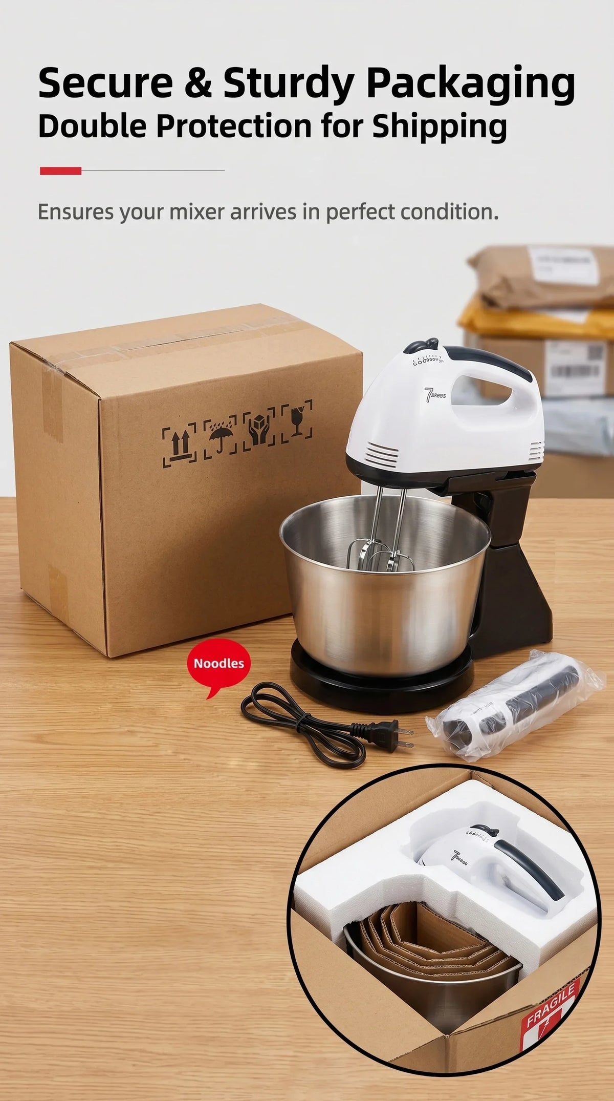 Electric Egg Beater, Cream Mixer, Household Egg Beater, Cross-Border Mixer