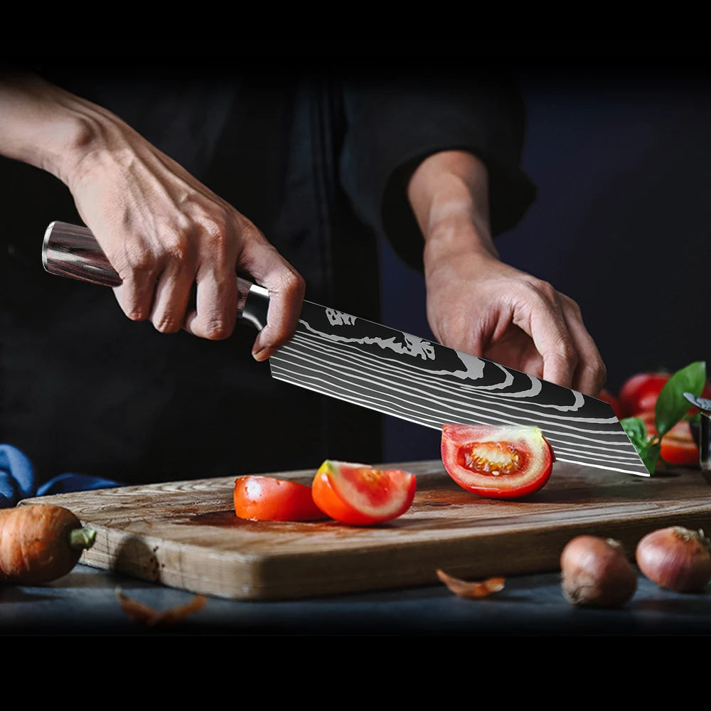 8 Inch Kitchen Knife High Carbon Steel Hand Forged Chef Knife