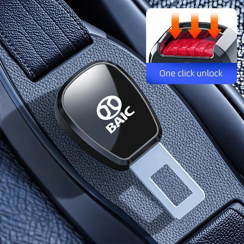 Car Seat Belt Buckle Plug Auto Safety Strap Extension Accessories interior For Baic Senova X25 X35 X55 X65 D50 beijing X7 EX5 U7