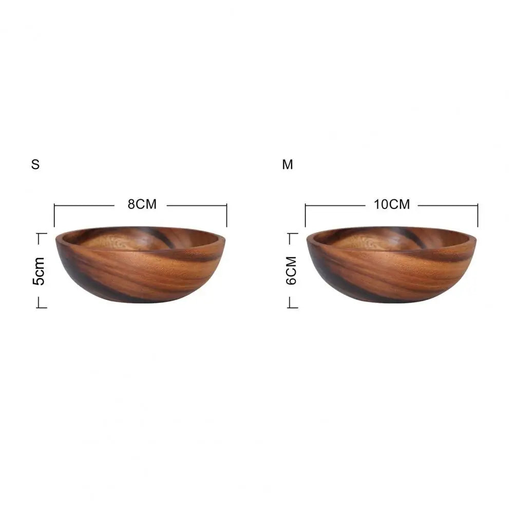 Eco Friendly Wooden Salad And Soup Bowl For Kitchen