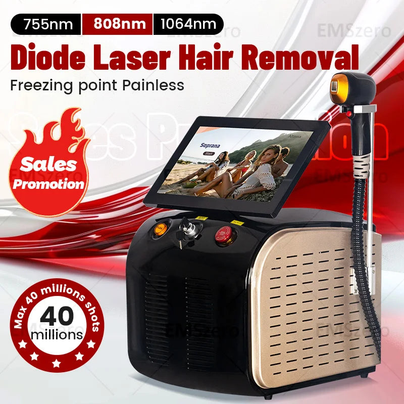 2025 Powerful 3500W Alexandrite Laser Hair Remover Machine