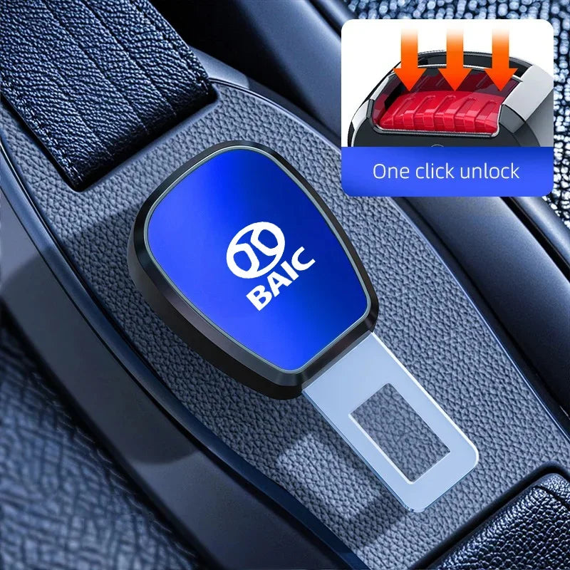 Car Seat Belt Buckle Plug Auto Safety Strap Extension Accessories interior For Baic Senova X25 X35 X55 X65 D50 beijing X7 EX5 U7