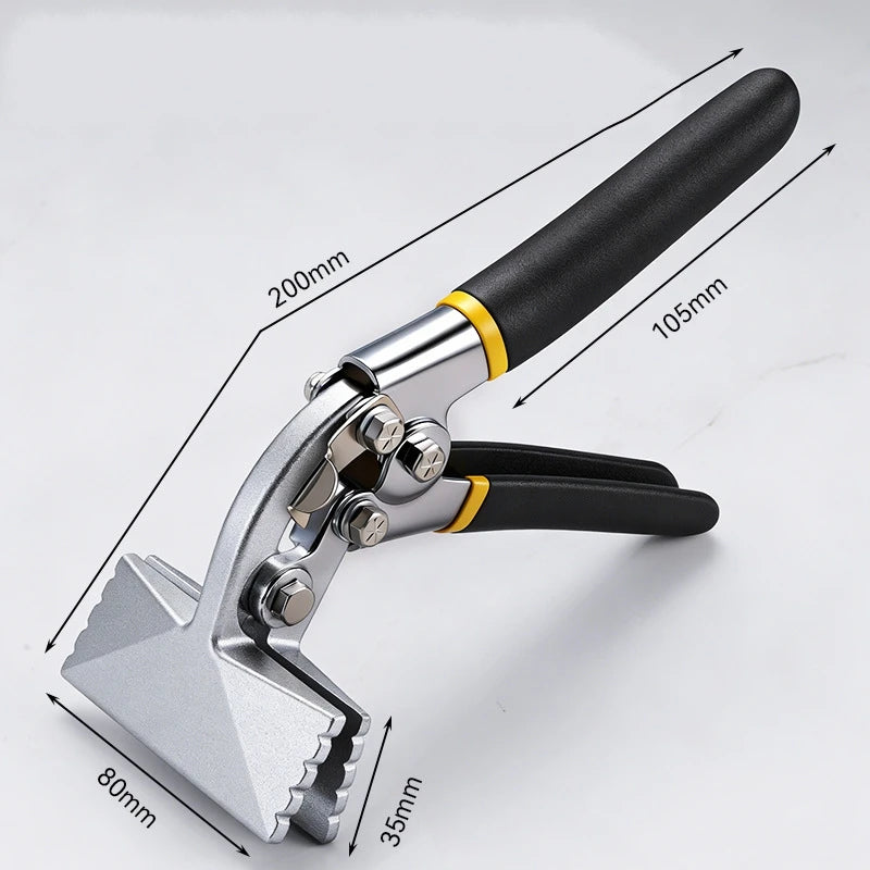 Hand Seamer, Straight Jaw Sheet Metal Bender Tools, Sheet Metal Seamer Form Edge Seamer Seaming Plier with Ergonomic Handle,