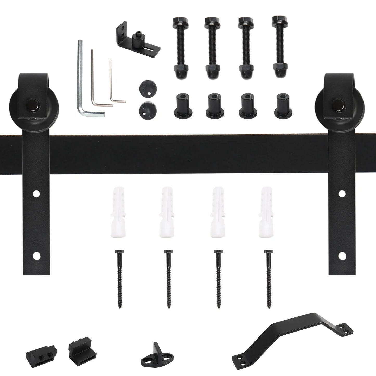 36 In. X 84 In. Sliding Barn Door With 6.6FT Hardware Kit