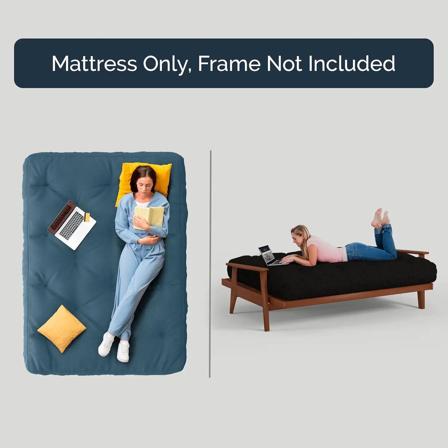 USA Made Futon Mattress Foam Bed For Living Spaces