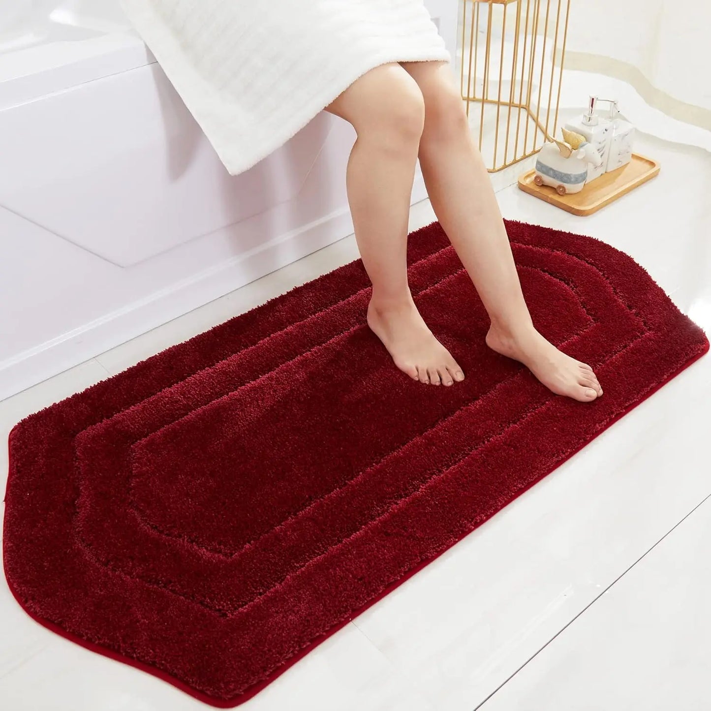 Extra Thick Bath Linen Sets Rugs for Bathroom 24x48 Inches