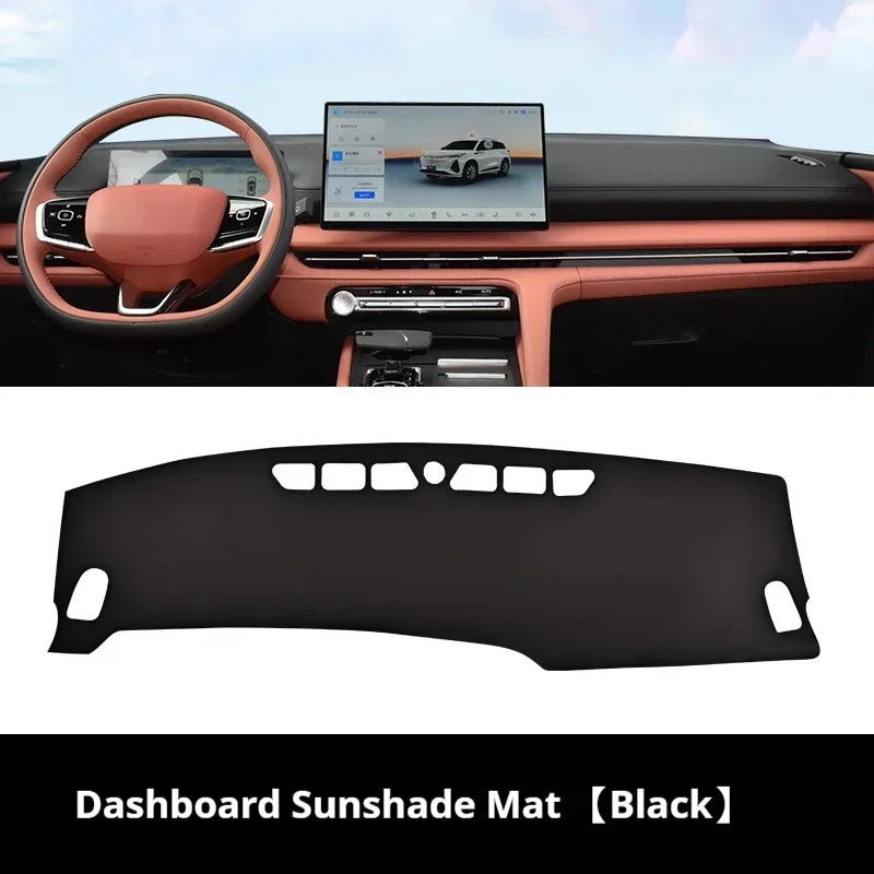For Changan 2 3 Generation CS75 Plus 2022 Leather Car Dashboard Sun Shade Mat Instrument Desk Non-slip Cover leather Accessories