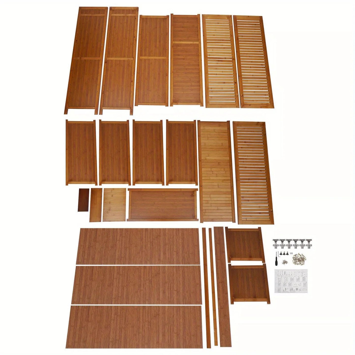 38x12x45" Wood Shoe Cabinet Organizer | 7-Tier, 3-Door Entryway Storage | Large Capacity | Fits Seasonal Decor