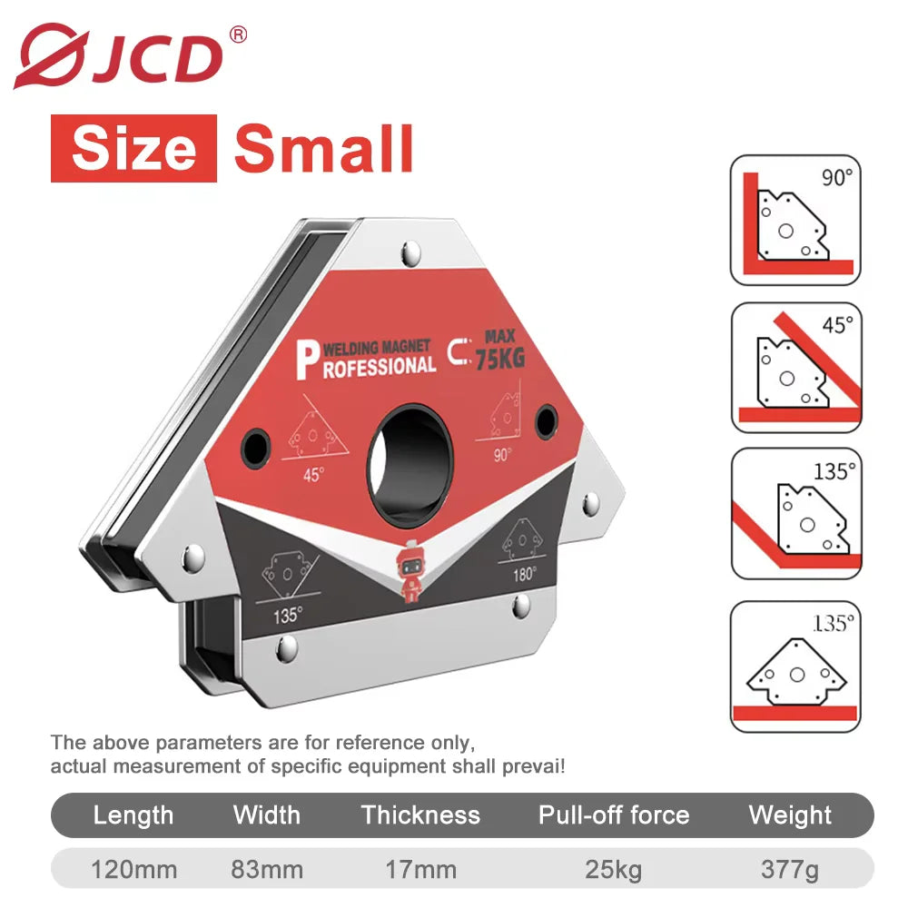 25KG/55KG/75KG Magnetic Welding Holders Strong Magnetics Welding Positioner Holder Practical Welding Fixing Angle Locator Tools