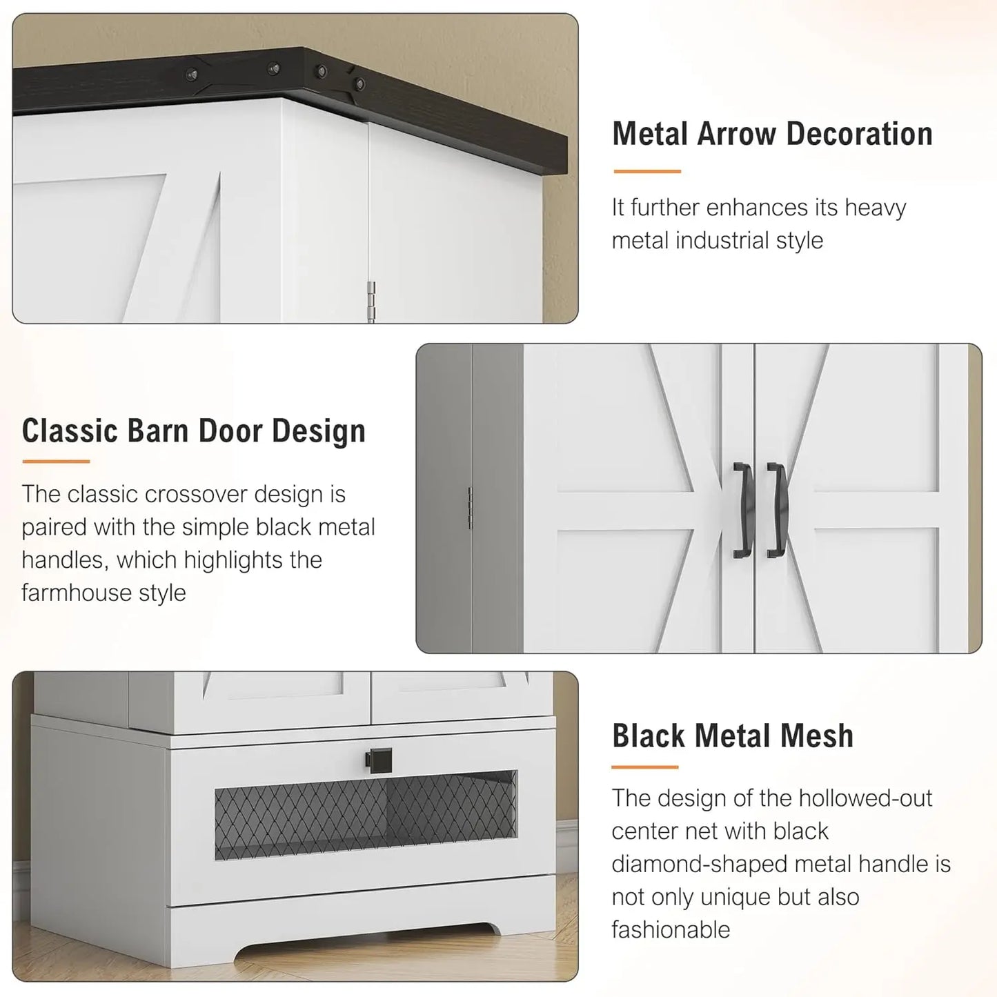 Pantry Cabinet With Adjustable Shelves And Drawer For Kitchen