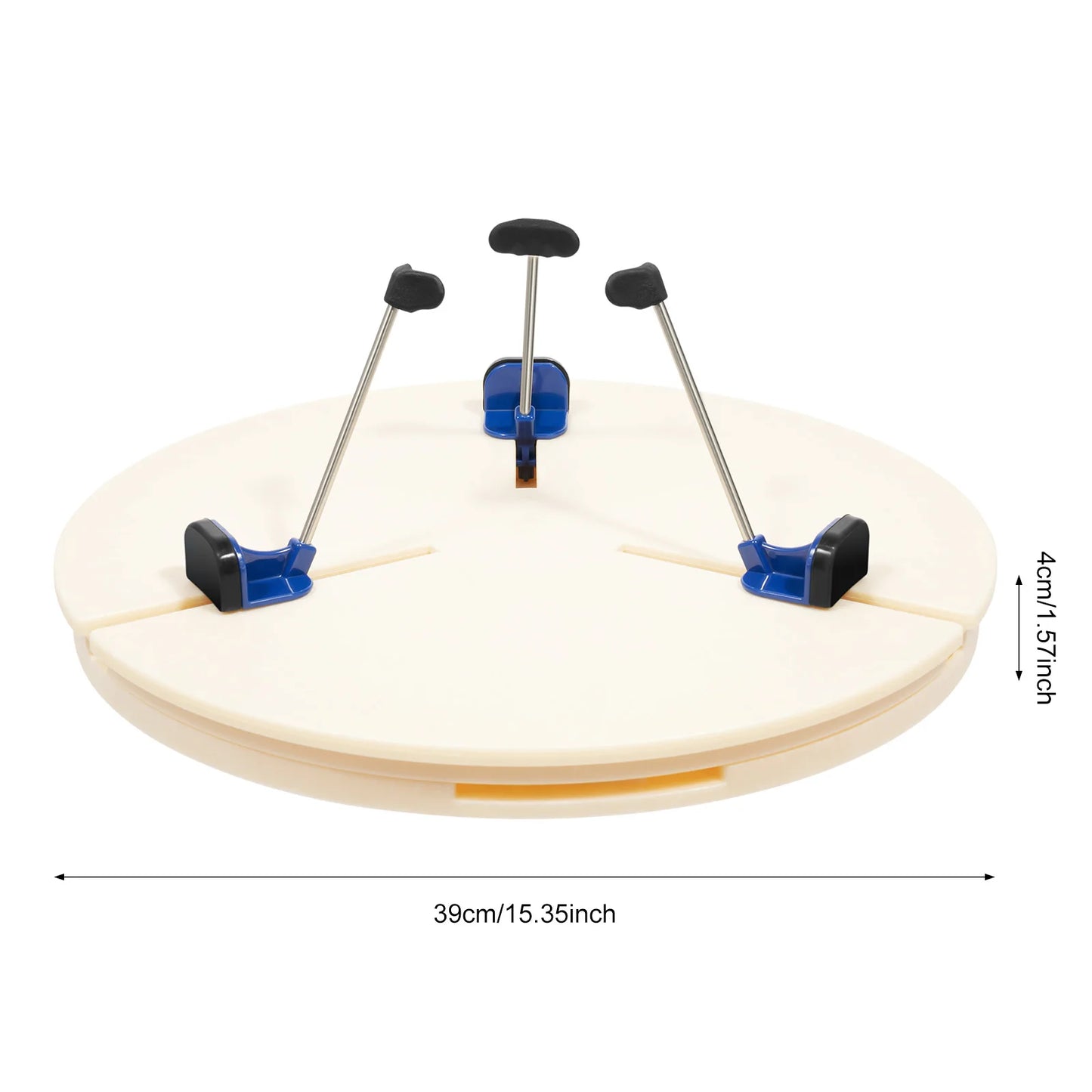 Pottery Machine Turntable Clamp with 5 Set Support Feet White Abs Ceramic Art Repair Tool Ceramic Trim Holder Centers Clip