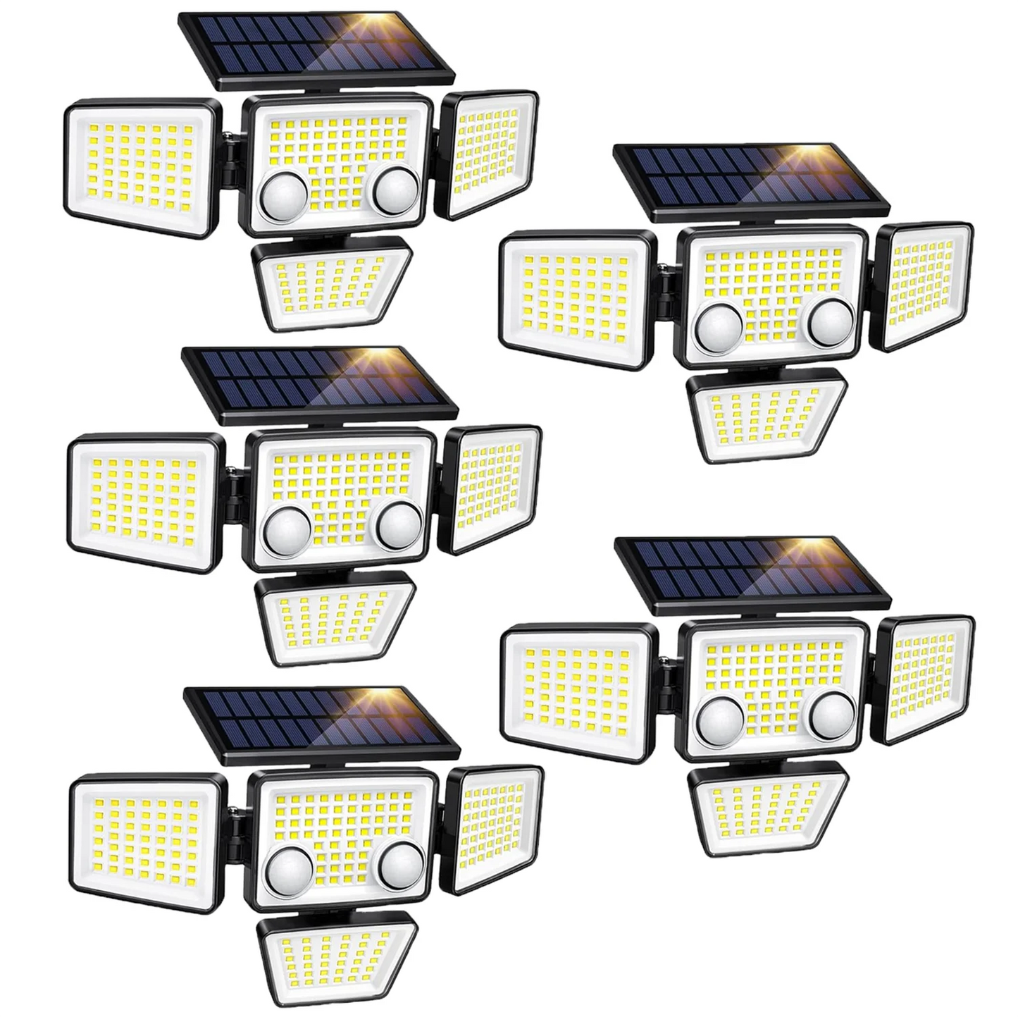 Solar Outdoor Lights - 3000LM 188 LED Motion Sensor Flood Lights