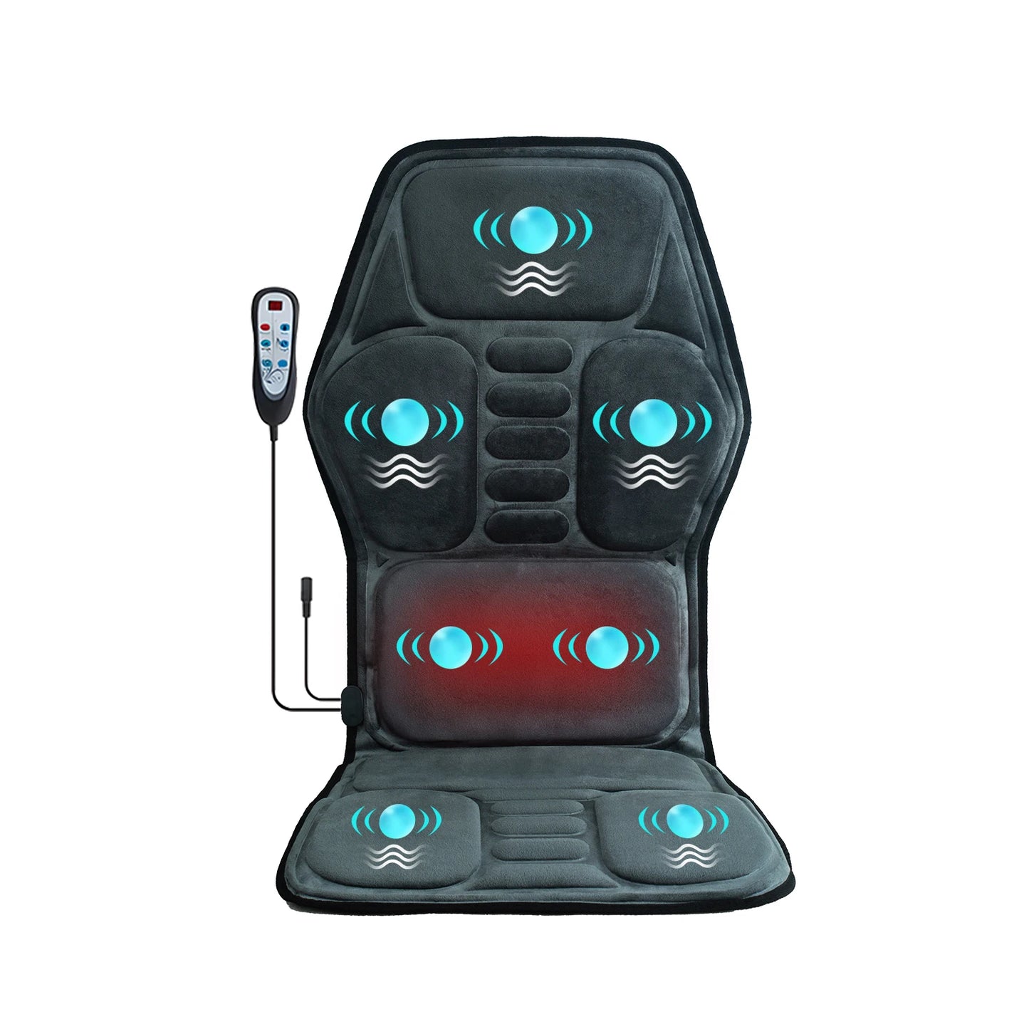 Vibration Back Massager Seat Cushion with Heat,Massage Chair Pad,Chair Massager for Pain Relief at Office/Home,Gifts for Parents
