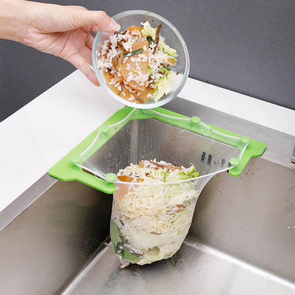Kitchen Sink Strainer Basket And Drainage Mesh Filter Set