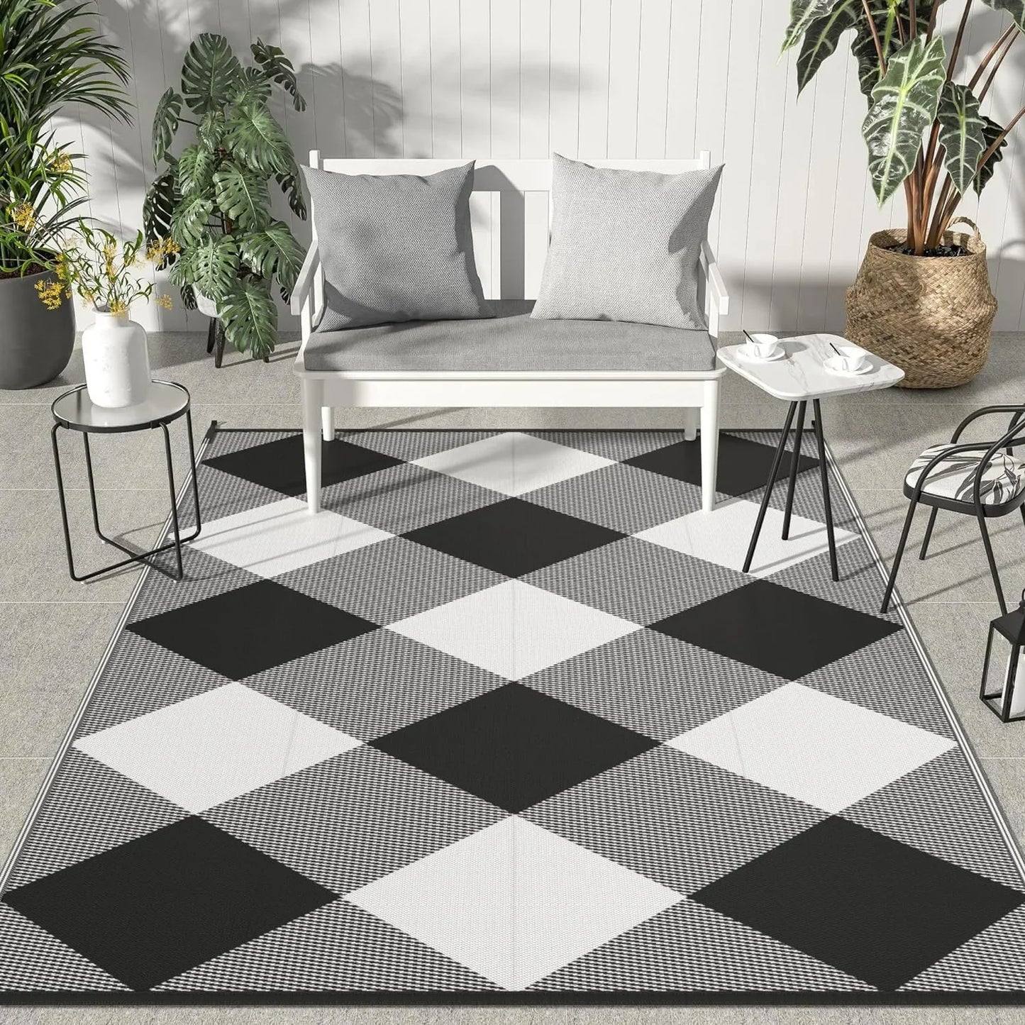 VIKAMA Outdoor Carpet Camping And Picnic Moisture-Proof And Easy-To-Clean Floor Mat Washable Decorative Carpet Home Decoration