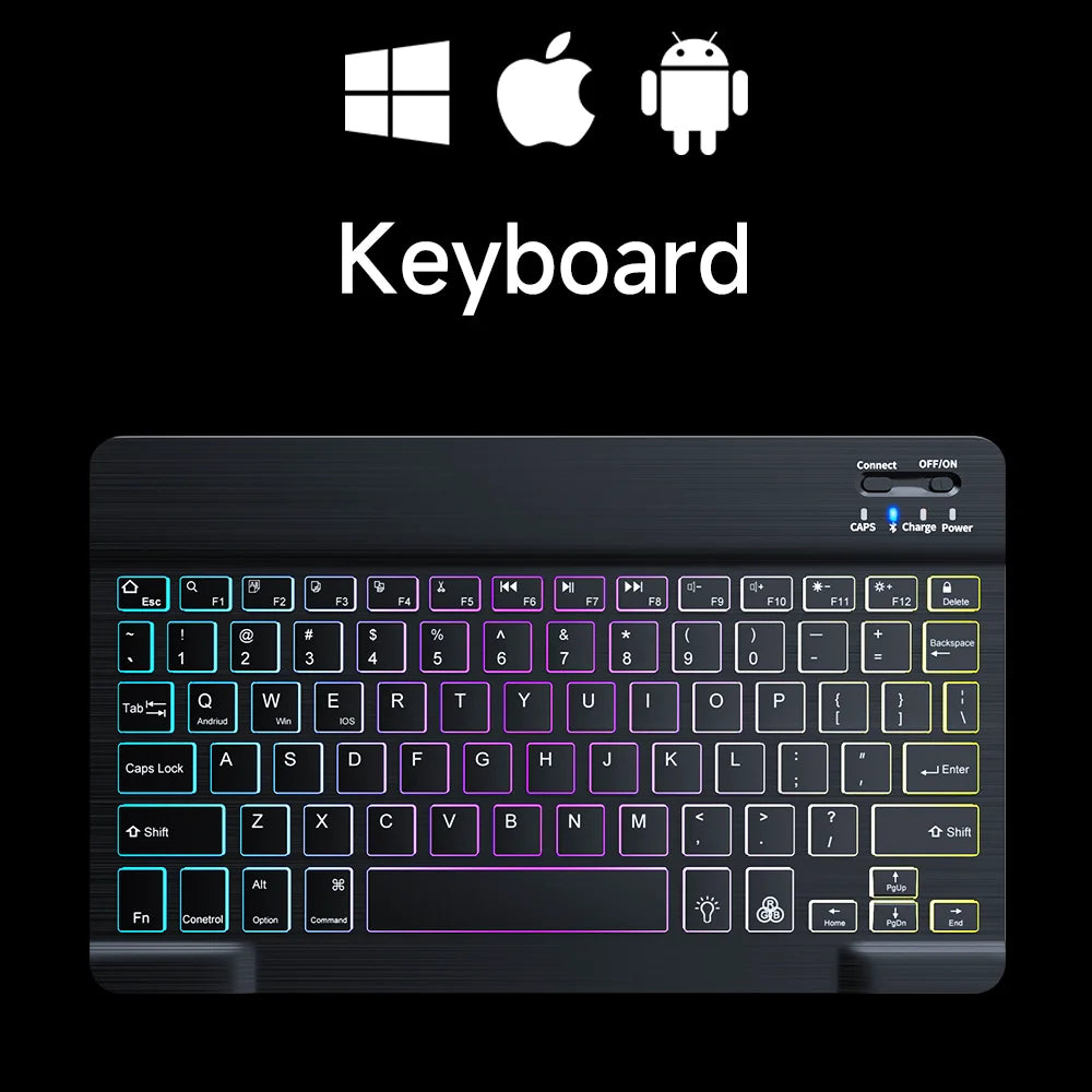 Wireless Bluetooth Keyboard and Mouse for Android iOS Windows Backlight Keyboard for Huawei Xiaomi Apple Phone Tablet Keyboard