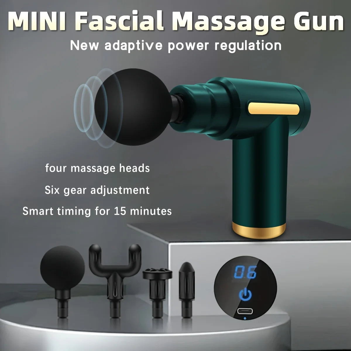 Portable Digital Fascia Gun With LED Display Six Levels