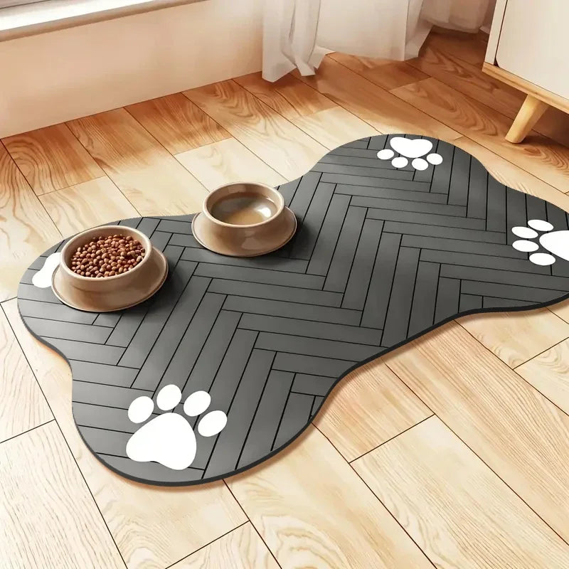VIKAMA Diatomite Pet Absorbent Placemat,Irregular Cat And Dog Universal Eating Mat Dining Mat Soft Sleeping Mat Floor Mat