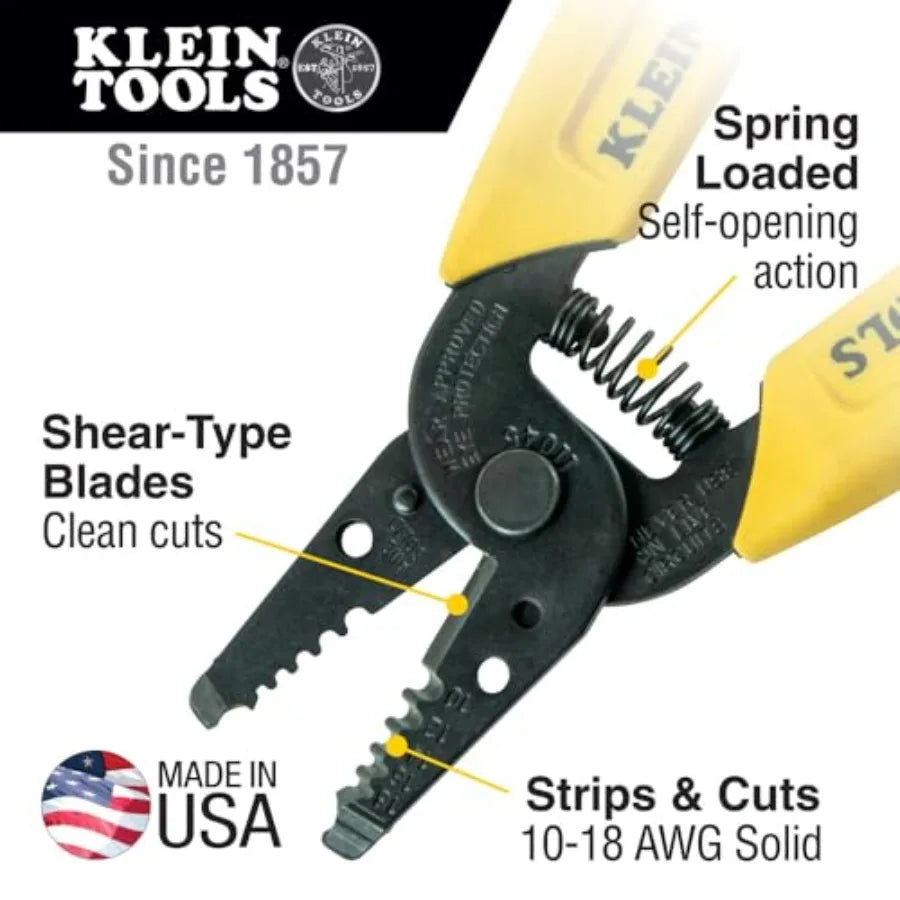 92906 Tool Set Basic Tool Kit has Klein Hand Tools for Apprentice or Home: Pliers Wire Stripper/ Cutter Screwdrivers 6-Piece