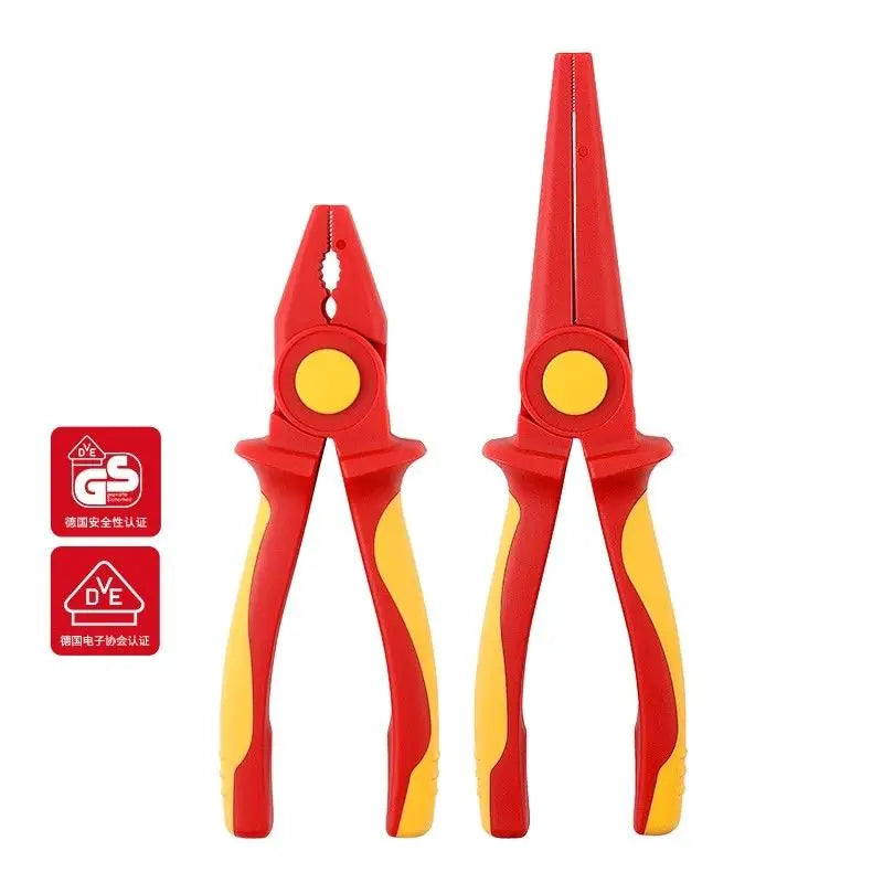 Multi-Function Wire Cutters Insulated Combination Diagonal Needle Nose Pliers Electrician Tool 1000V High Voltage Resistance