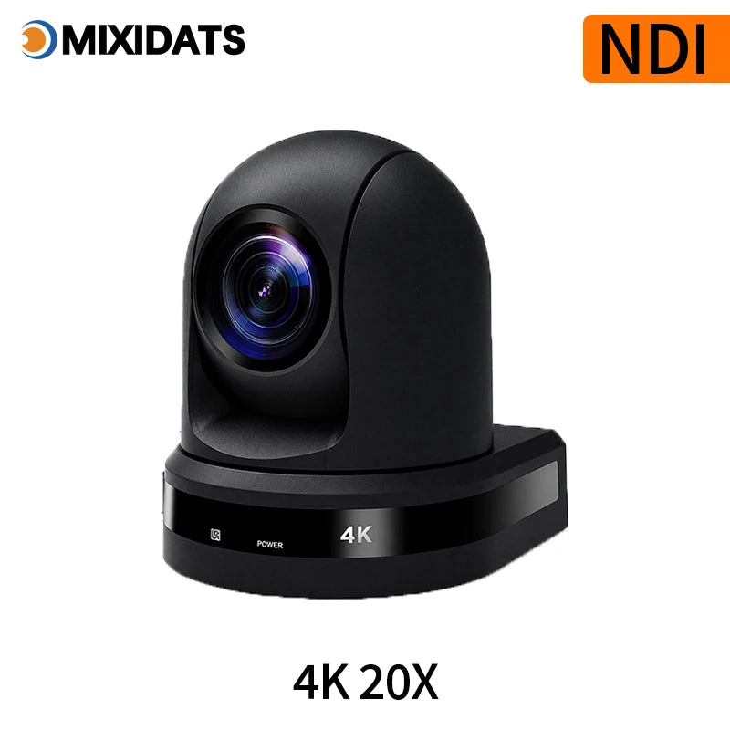 4K NDI PTZ Camera 1-10pcs 20X Zoom Video Conference Camera for Church Business Meeting Optional 1 Controller Keyboard Kit