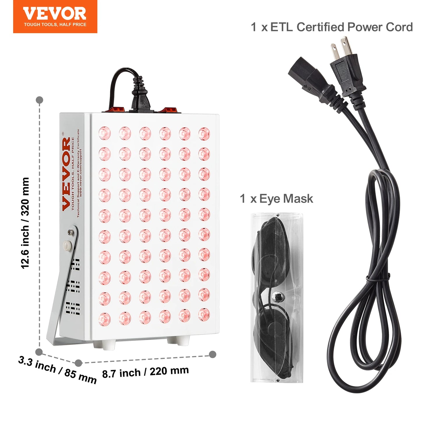 Dual LED Illumination Therapy Panel For Body And Face