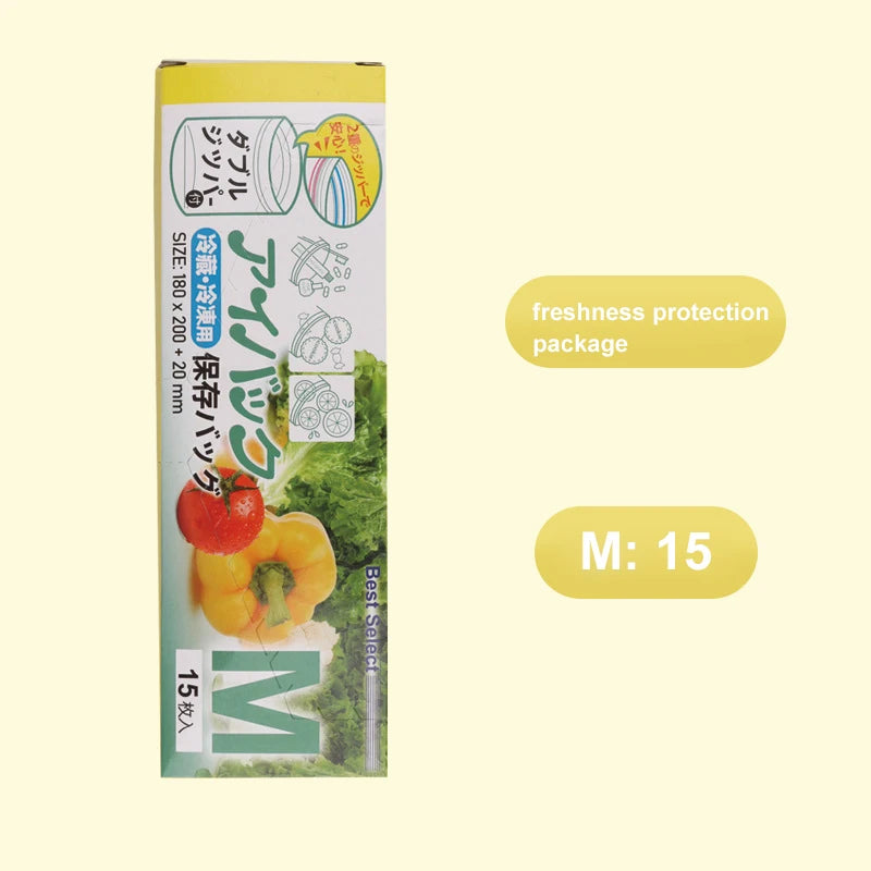 Zipper Fresh Keeping Bags For Food Storage And Freezer