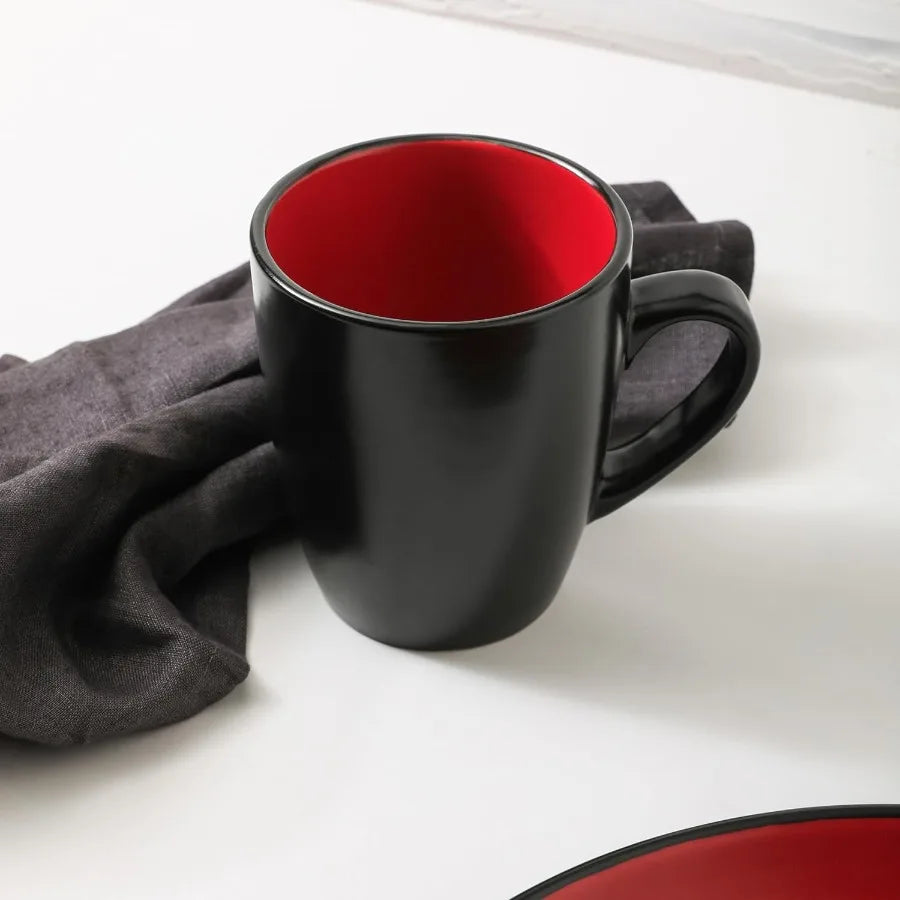 Stoneware Dinnerware Set for Eight Plates and Bowls