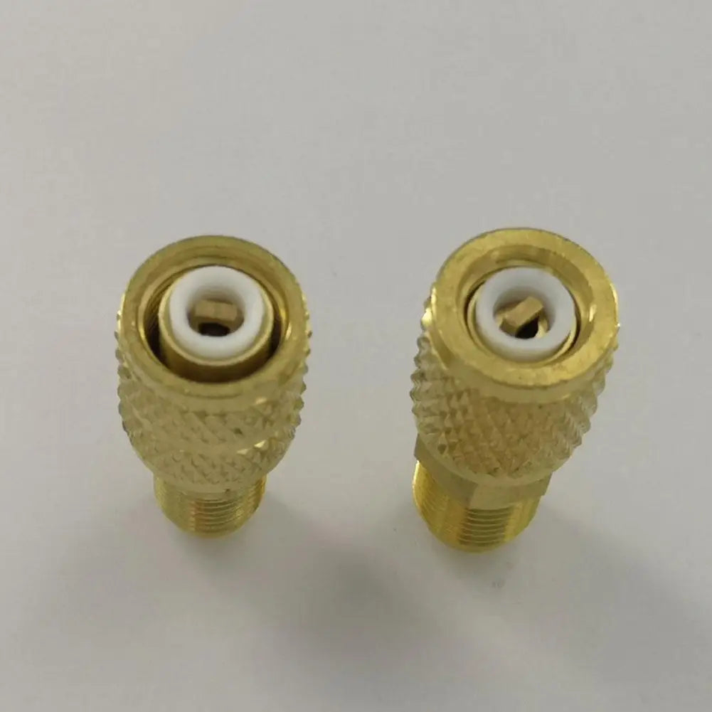 2pcs R410a AC Adapter 5/16" 1/4" SAE Male Female For Valve System Tool SAE External Thread 1/4" SAE Car Accessories