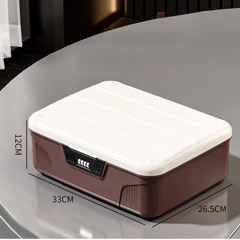 Digital Password Lock Safe Box Passport Medicine Portable Organizer Case Household Cash Jewelry Privacy Security Storage Box