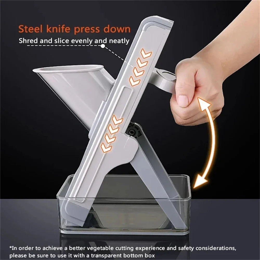 Multifunctional Vegetable Chopper Potato Scrubber Slicer Tools