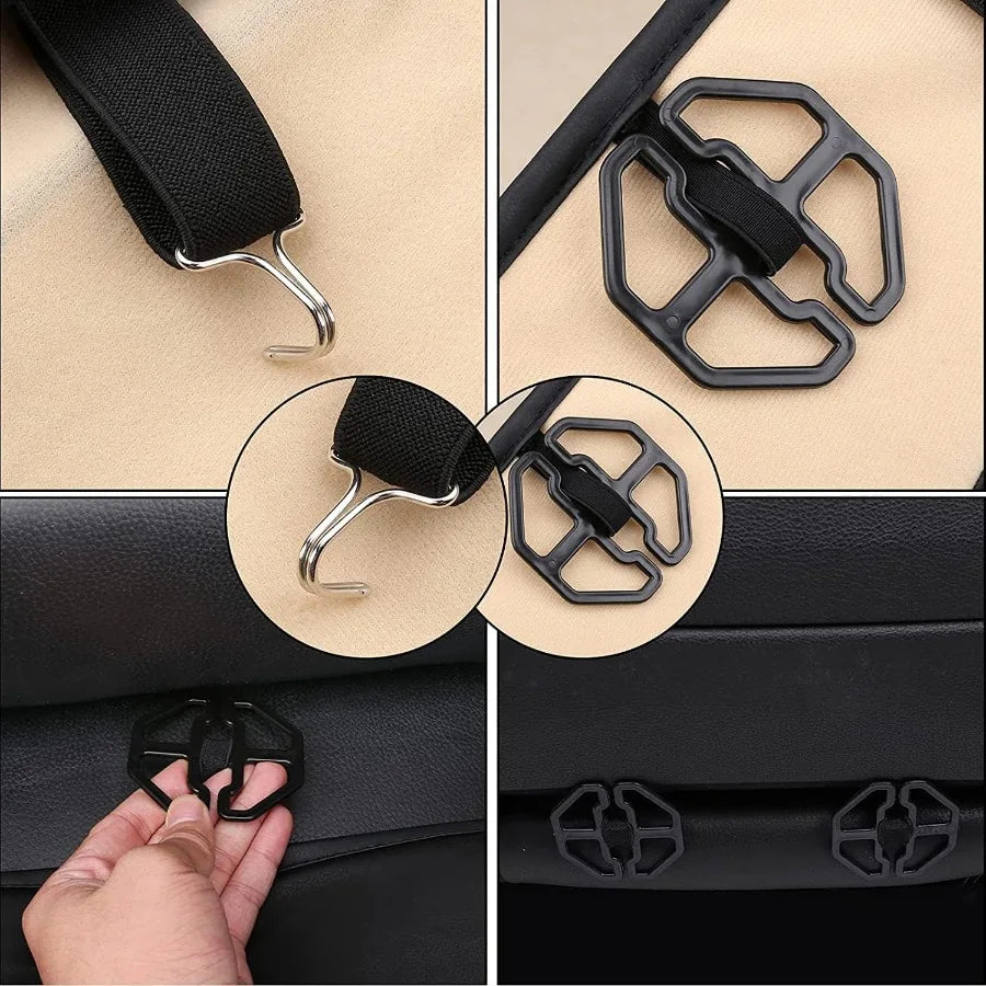 Luxury Auto Seat Covers for Front Seats with Purple Design Universal Fit Leatherette Car Seat Protector for Most Cars HighQuali