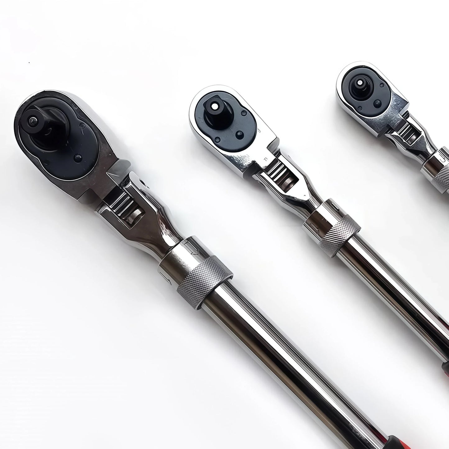 Durable Chrome Vanadium Steel Ratchet Wrench Set - 72 Teeth, Telescopic Handle, Quick Release - 1/2, 3/8, 1/4 Inch for Car, Moto