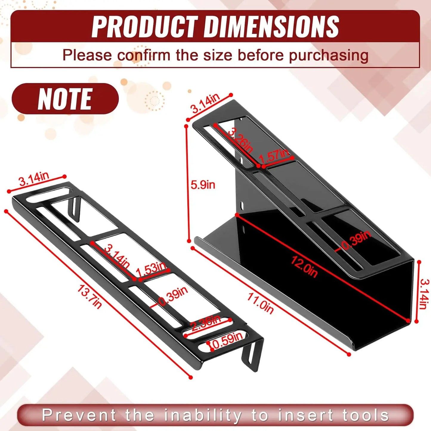 Horizontal Tool Organizer Mount Holder Compatible With Milwaukee Packout Tool Boxes Accessories