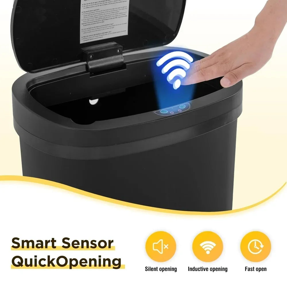 Automatic Sensor Trash Can Touchless Garbage Bin 50L Odor Control