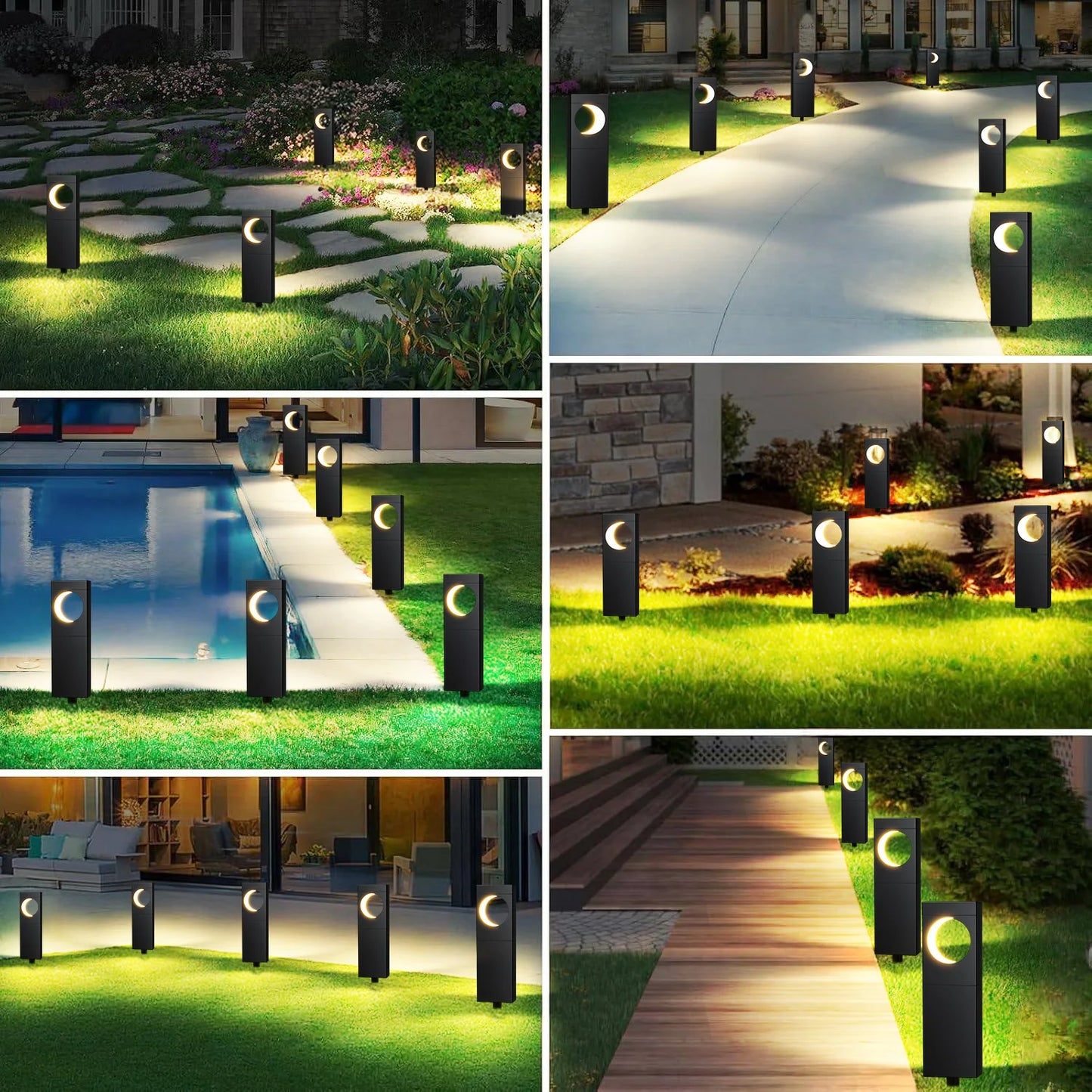4/6Pack Super Bright Solar Lights for Outdoor Decor