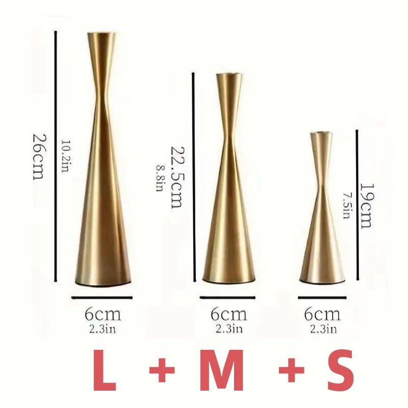 Elegant Metal Candle Holder Stand For Home Centerpiece Decor