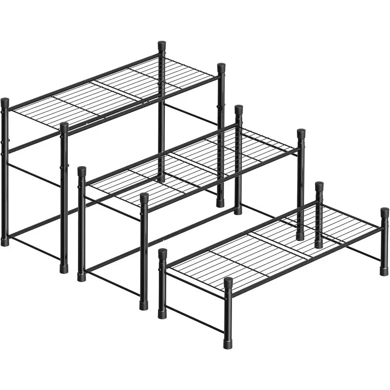 3-Tier Metal Plant Stand for Indoor and Outdoor Use