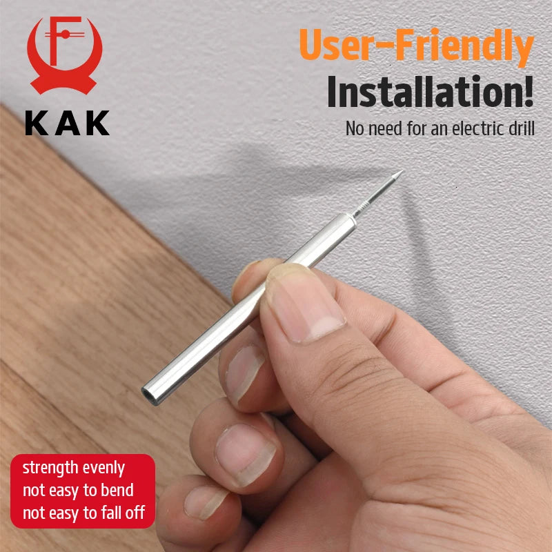 KAK 50pcs Double-Headed Skirting Thread Seamless Nail Invisible Screws Nail-Specific Sleeve Tool Double-Headed Nails Hand Tools