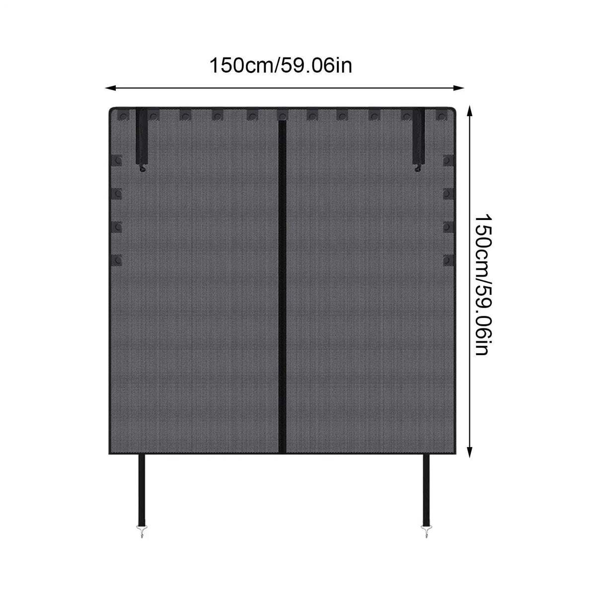 Car Rear Door Mesh Curtain, Summer Ventilated Mosquito Net, Breathable Sunshade Insect Protection for Trunk