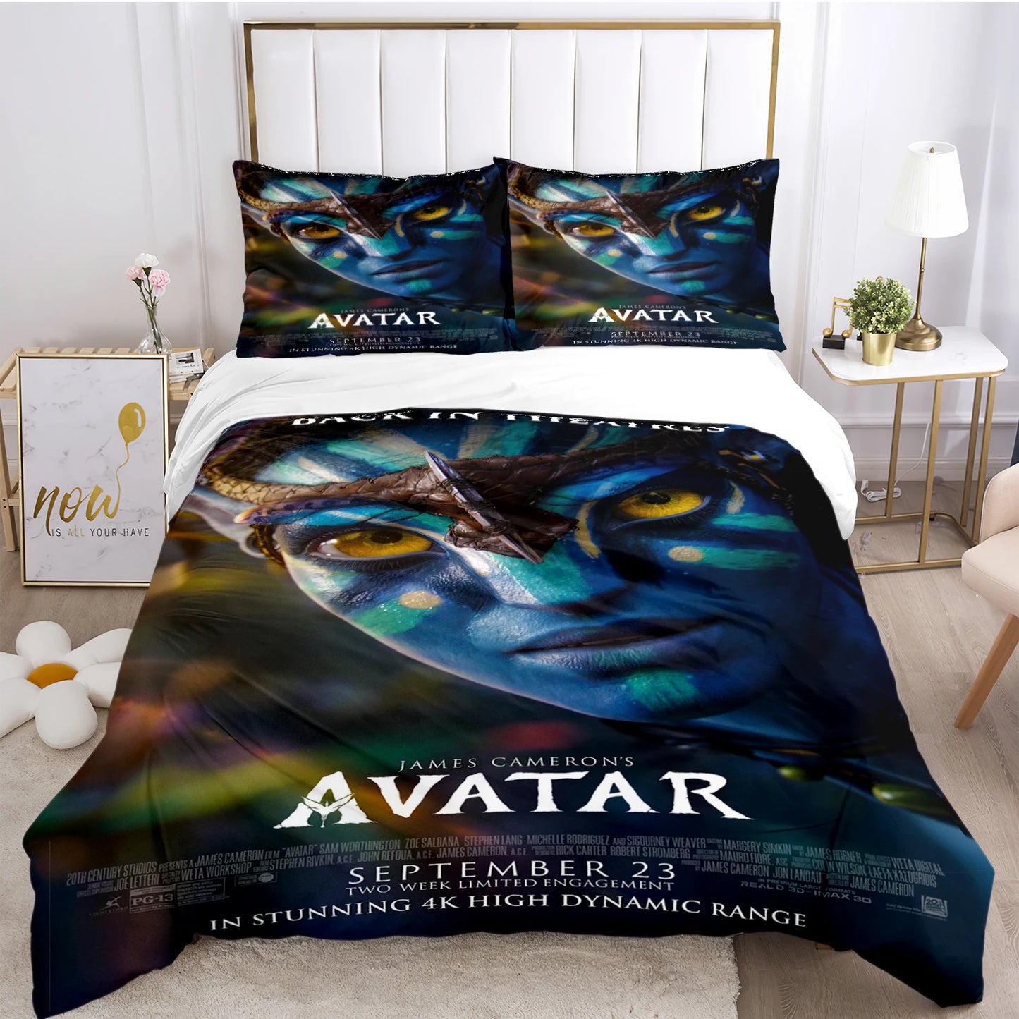 A-Avatar Movie Pattern All Season Duvet Cover Bedding Comforter sets Soft Quilt Cover and Pillowcases Single/Double/Queen/King