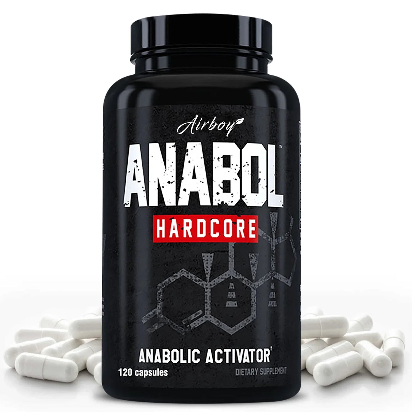 ANABOLIC - Muscle Growth Supplements for Men To Build Lean, Dense, High - 120 Capsules