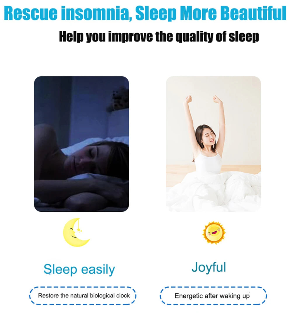 New Ear Clip Insomnia Anxiety Depression Pulse CES Therapy Device Electronic Fast Sleeping Aid Device Press Relaxation