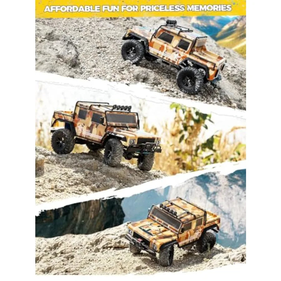 1/8 Scale Fast RC Cars for Adults 4WD Electric Off-Road Monster Truck with Waterproof Design 3S Lipo Battery Up to 10 mph 30+ M